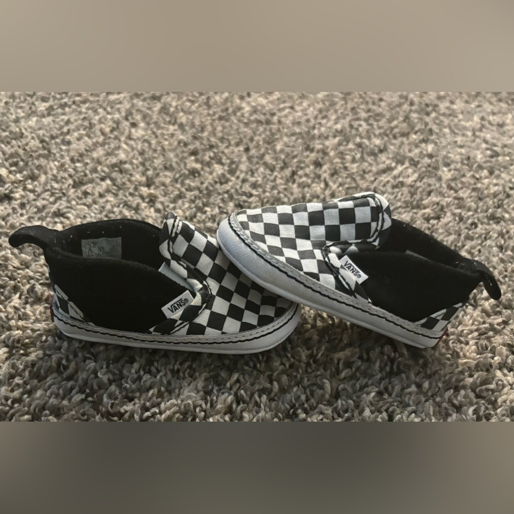 Baby checkered vans